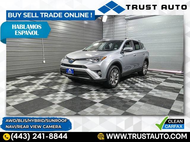 2017 Toyota RAV4 Hybrid Limited — SUV — 102,048 mi — Sykesville, MD