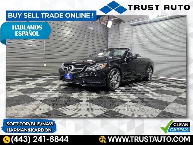 2016 Mercedes-Benz E-Class E 550 — Convertible — 62,895 mi — Sykesville, MD