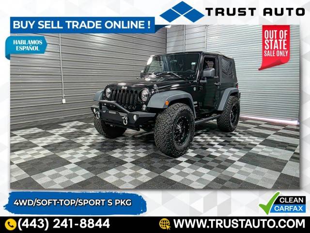 2015 Jeep Wrangler Sport — SUV — 56,682 mi — Sykesville, MD