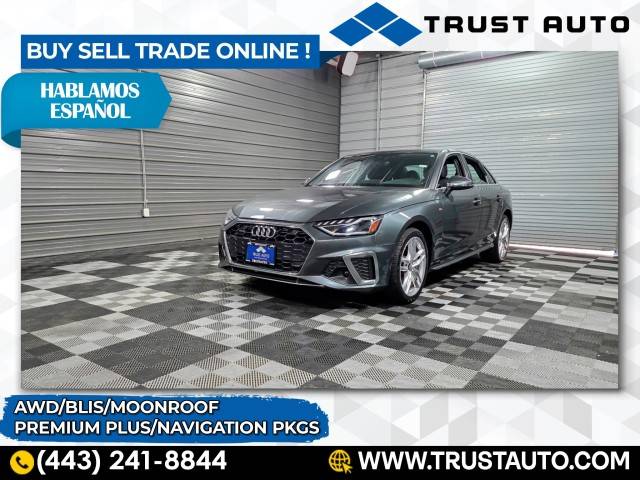 2020 Audi A4 Premium Plus — Sedan — 43,248 mi — Sykesville, MD