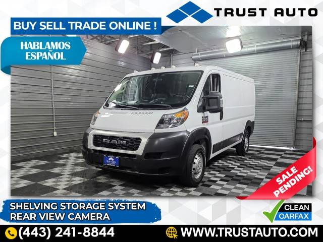 2020 Ram ProMaster Cargo Van 1500 — Cargo Van — 65,862 mi — Sykesville, MD