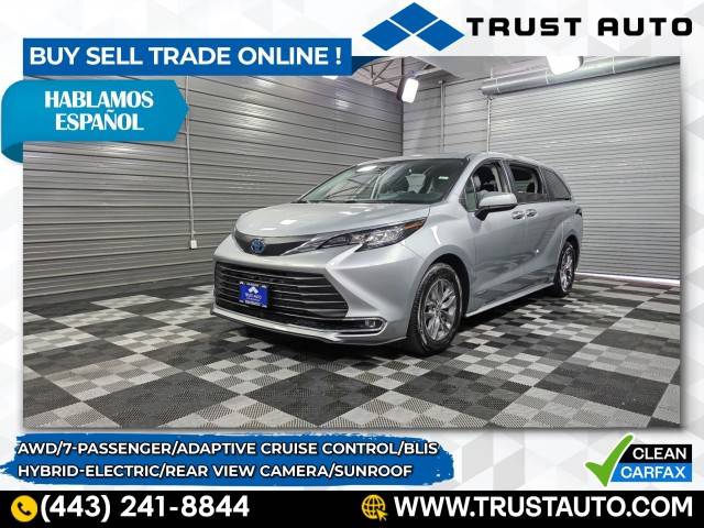 2021 Toyota Sienna XLE — Minivan — 44,135 mi — Sykesville, MD