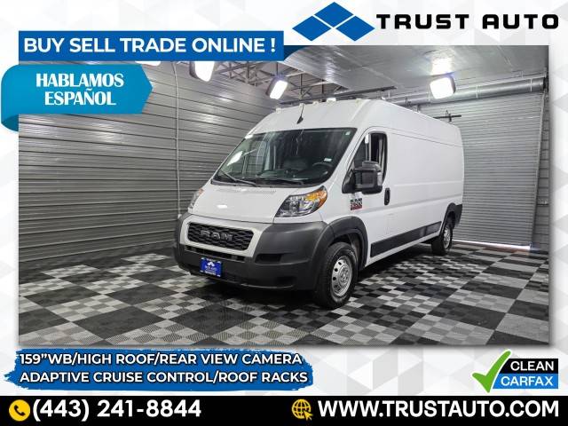 2022 Ram ProMaster Cargo Van 2500 — Cargo Van — 29,255 mi — Sykesville, MD