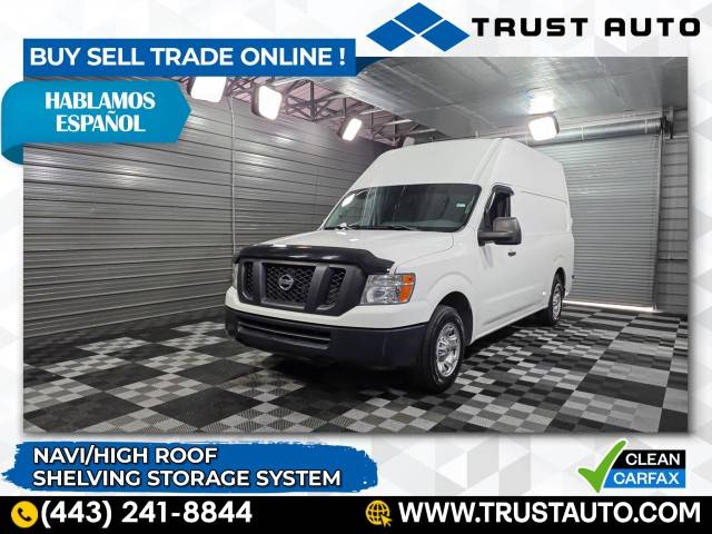 2018 Nissan NV Cargo NV2500 HD SV — Cargo Van — 48,314 mi — Sykesville, MD