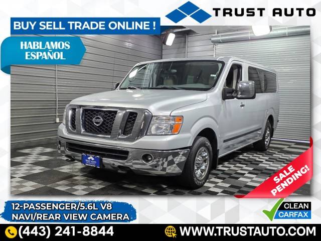 2016 Nissan NV Passenger SL — Passenger Van — 65,815 mi — Sykesville, MD