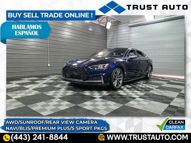 2019 Audi S5 Premium Plus — Hatchback — 27,140 mi — Sykesville, MD