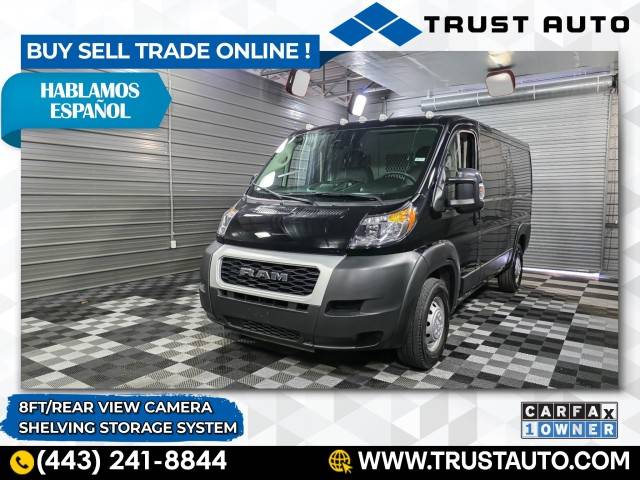 2022 Ram ProMaster Cargo Van 1500 — Cargo Van — 25,860 mi — Sykesville, MD