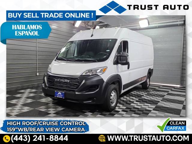 2023 Ram ProMaster Cargo Van 2500 — Cargo Van — 22,857 mi — Sykesville, MD