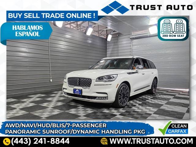 2020 Lincoln Aviator Black Label — SUV — 35,080 mi — Sykesville, MD