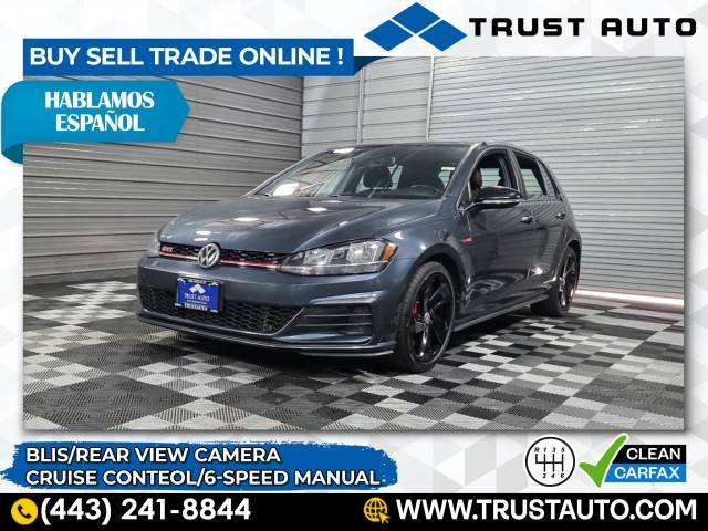 2021 Volkswagen Golf GTI S — Hatchback — 54,883 mi — Sykesville, MD