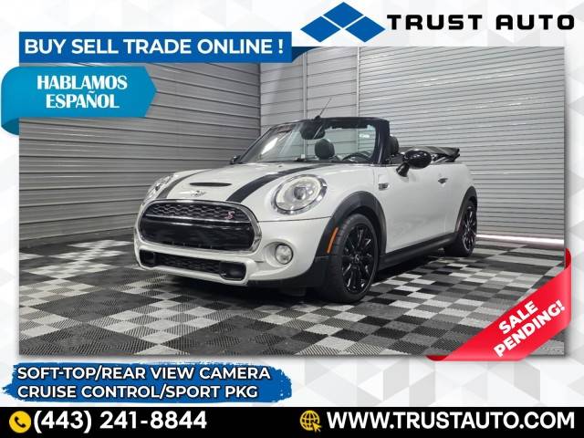 2016 MINI Convertible Cooper S — Convertible — 52,804 mi — Sykesville, MD
