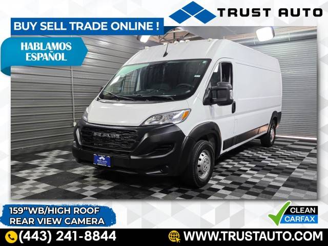 2023 Ram ProMaster Cargo Van 2500 — Cargo Van — 14,985 mi — Sykesville, MD