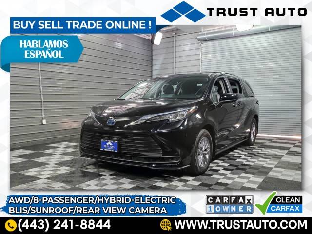 2022 Toyota Sienna LE — Minivan — 30,097 mi — Sykesville, MD