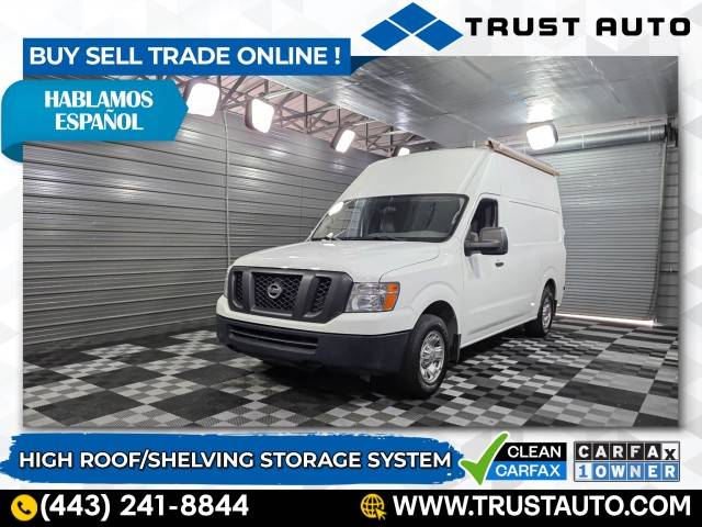2017 Nissan NV Cargo NV2500 HD SV — Cargo Van — 75,380 mi — Sykesville, MD