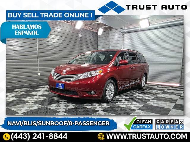 2017 Toyota Sienna XLE — Minivan — 13,117 mi — Sykesville, MD
