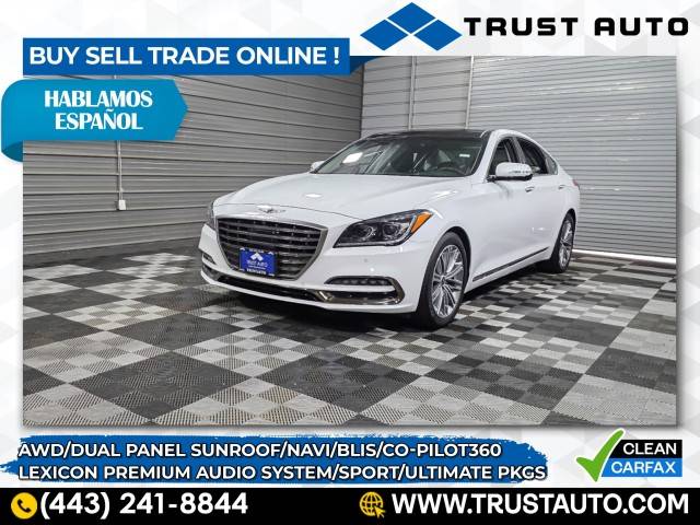2019 Genesis G80 Standard — Sedan — 12,699 mi — Sykesville, MD