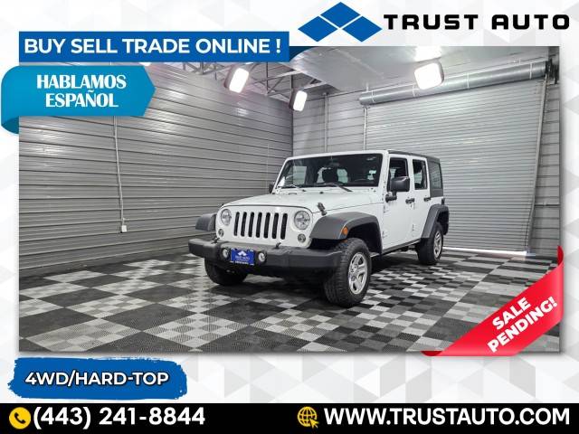 2017 Jeep Wrangler Sport — SUV — 53,990 mi — Sykesville, MD
