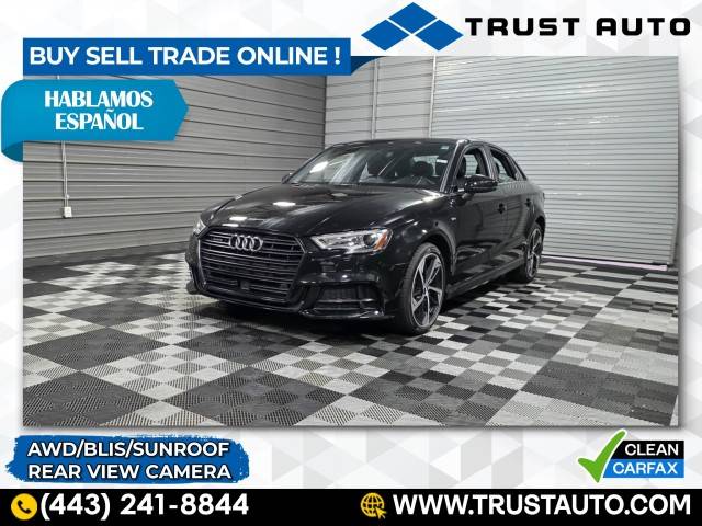 2020 Audi A3 S line Premium — Sedan — 37,611 mi — Sykesville, MD