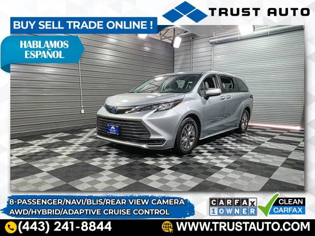 2021 Toyota Sienna LE — Minivan — 102,300 mi — Sykesville, MD