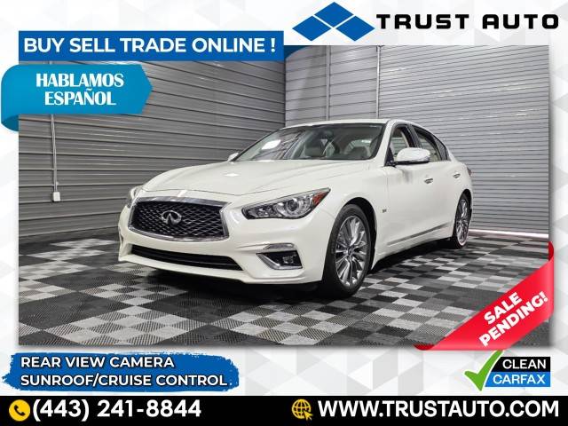2018 INFINITI Q50 3.0t LUXE — Sedan — 36,815 mi — Sykesville, MD