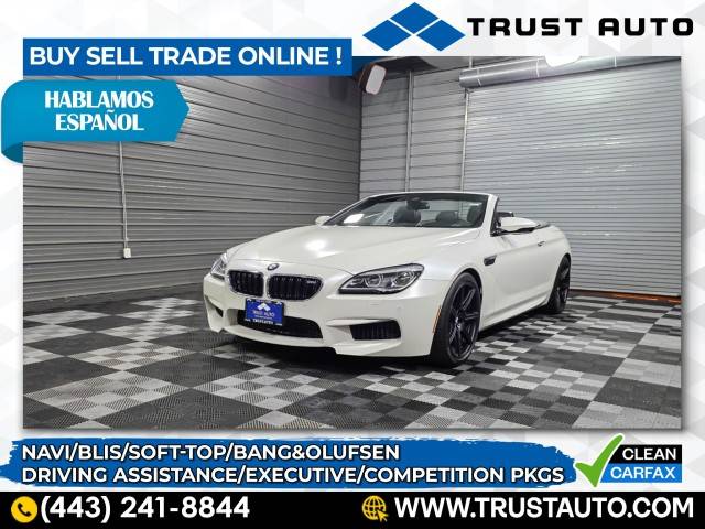 2018 BMW M6 Standard — Convertible — 34,429 mi — Sykesville, MD