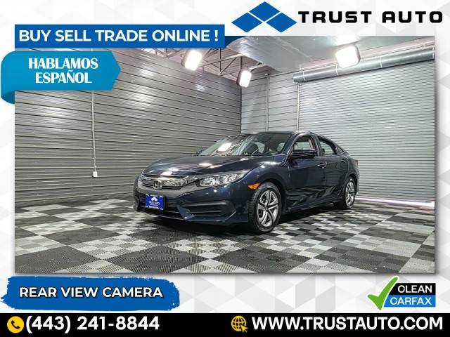 2017 Honda Civic LX — Sedan — 68,768 mi — Sykesville, MD