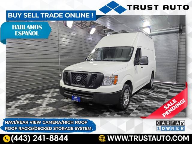 2018 Nissan NV Cargo NV2500 HD SV — Cargo Van — 73,842 mi — Sykesville, MD