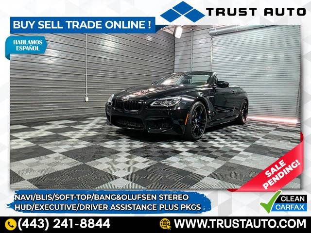 2016 BMW M6 Standard — Convertible — 31,936 mi — Sykesville, MD