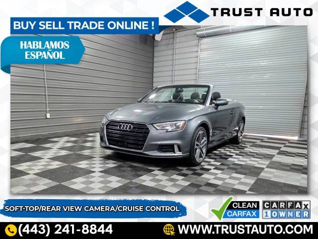 2017 Audi A3 Premium — Convertible — 118,123 mi — Sykesville, MD