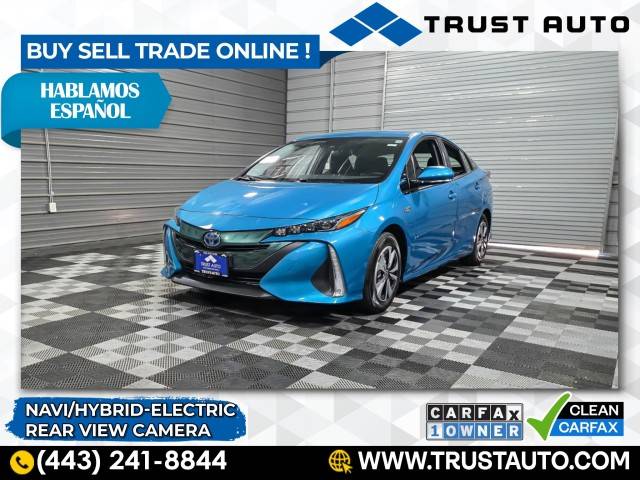 2018 Toyota Prius Prime Plus — Hatchback — 55,629 mi — Sykesville, MD