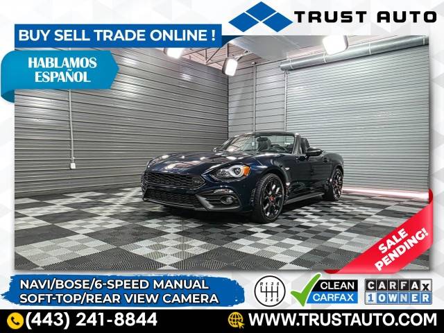 2018 FIAT 124 Spider Abarth — Convertible — 8,713 mi — Sykesville, MD