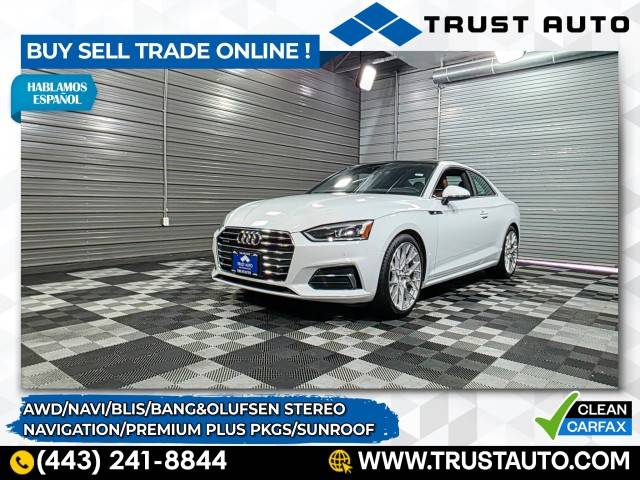 2018 Audi A5 Premium Plus — Coupe — 52,733 mi — Sykesville, MD