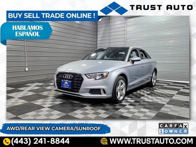 2018 Audi A3 Premium — Sedan — 65,215 mi — Sykesville, MD
