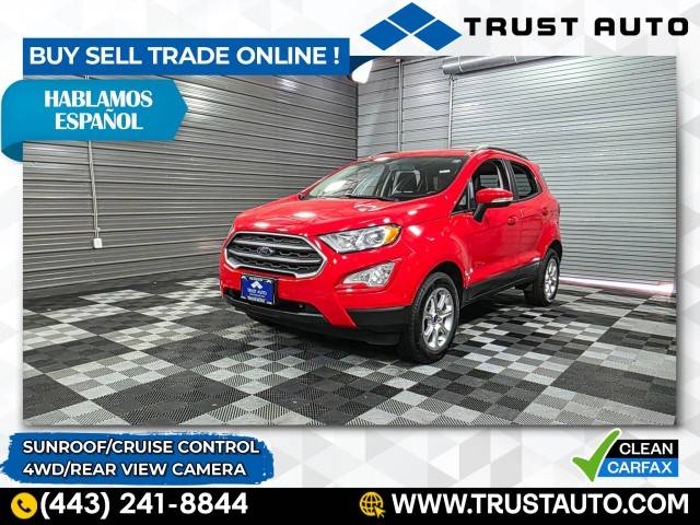 2018 Ford EcoSport SE — SUV — 62,615 mi — Sykesville, MD