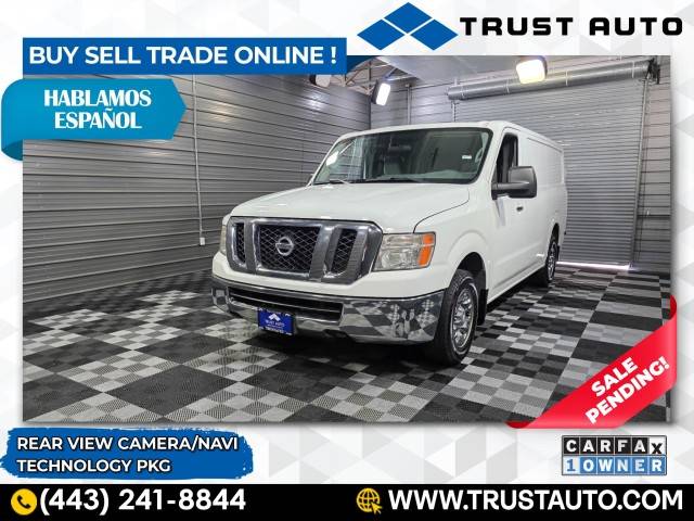 2016 Nissan NV Cargo NV2500 HD SL — Cargo Van — 86,212 mi — Sykesville, MD