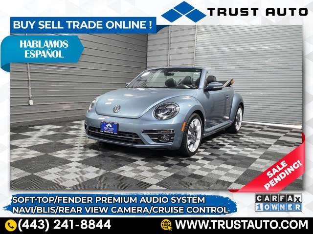 2019 Volkswagen Beetle SEL — Convertible — 12,429 mi — Sykesville, MD