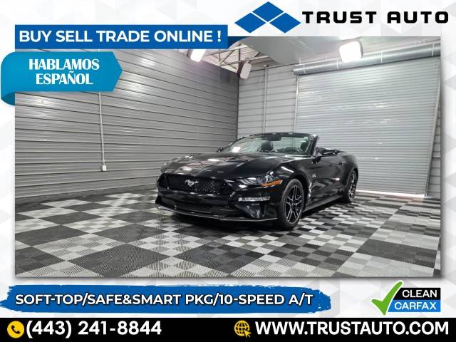 2019 Ford Mustang GT Premium — Convertible — 18,496 mi — Sykesville, MD
