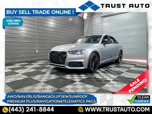 2018 Audi A4 Premium Plus — Sedan — 39,877 mi — Sykesville, MD