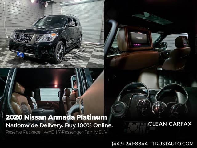 2020 Nissan Armada Platinum — SUV — 76,776 mi — Sykesville, MD