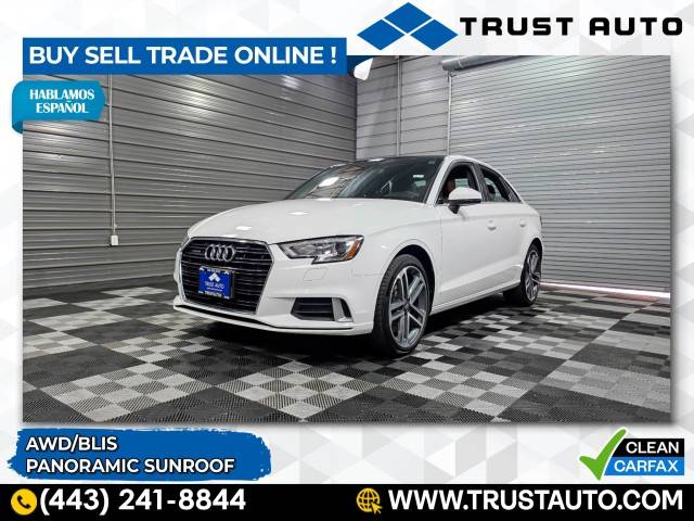 2019 Audi A3 Premium — Sedan — 31,112 mi — Sykesville, MD