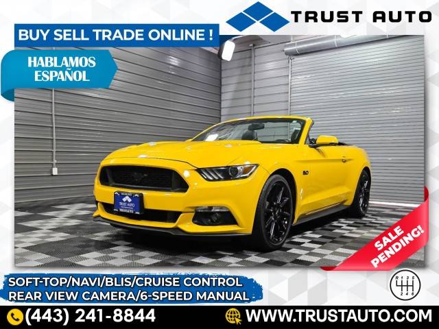 2016 Ford Mustang GT Premium — Convertible — 26,377 mi — Sykesville, MD