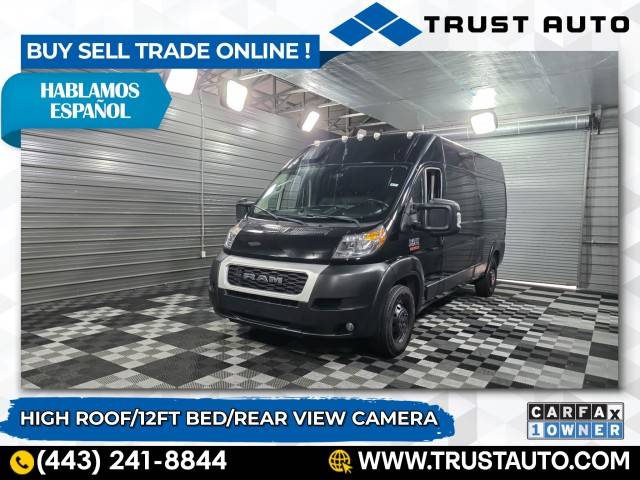 2020 Ram ProMaster Cargo Van 2500 — Cargo Van — 23,222 mi — Sykesville, MD
