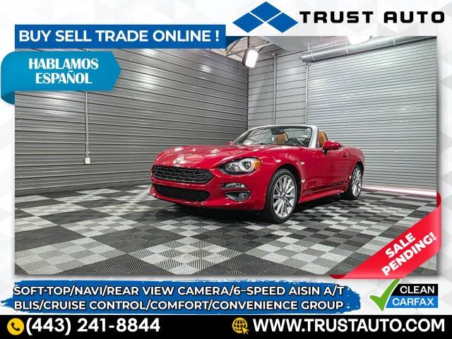 2018 FIAT 124 Spider Lusso — Convertible — 22,503 mi — Sykesville, MD