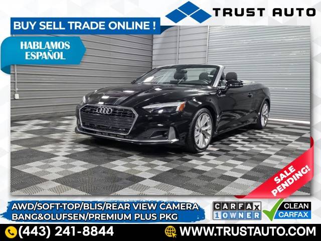 2021 Audi A5 Premium Plus — Convertible — 43,149 mi — Sykesville, MD