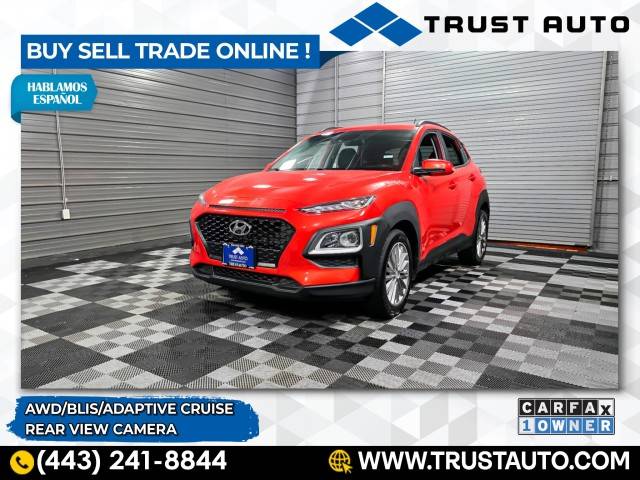 2019 Hyundai Kona SEL — SUV — 99,196 mi — Sykesville, MD