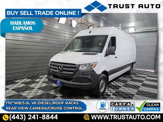 2020 Mercedes-Benz Sprinter Cargo Van 2500 — Cargo Van — 39,566 mi — Sykesville, MD
