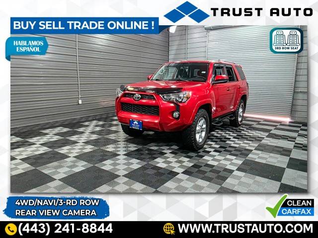 2017 Toyota 4Runner SR5 — SUV — 43,669 mi — Sykesville, MD