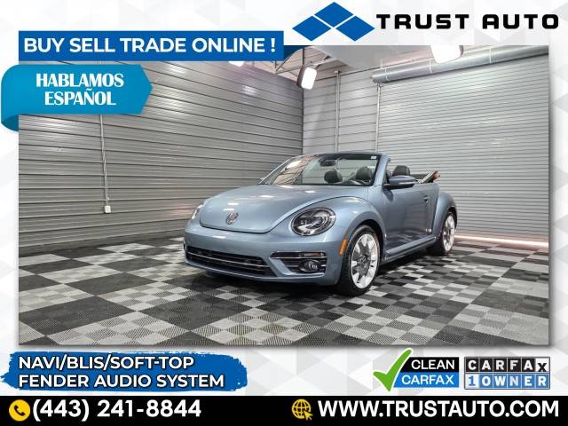 2019 Volkswagen Beetle SEL — Convertible — 23,823 mi — Sykesville, MD