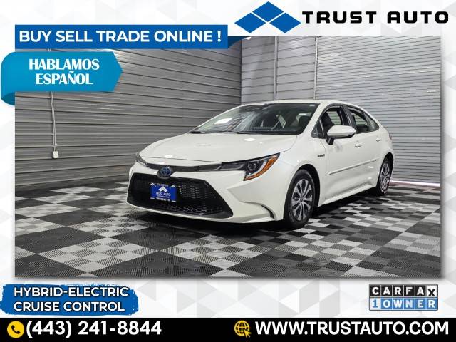2020 Toyota Corolla Hybrid LE — Sedan — 57,755 mi — Sykesville, MD