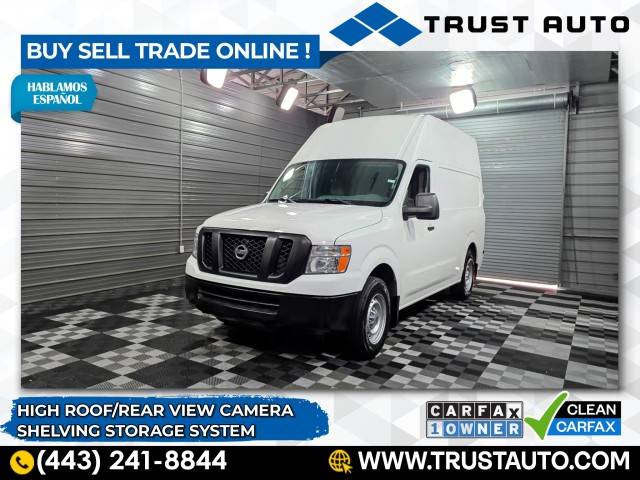 2019 Nissan NV Cargo NV2500 HD S — Cargo Van — 88,326 mi — Sykesville, MD